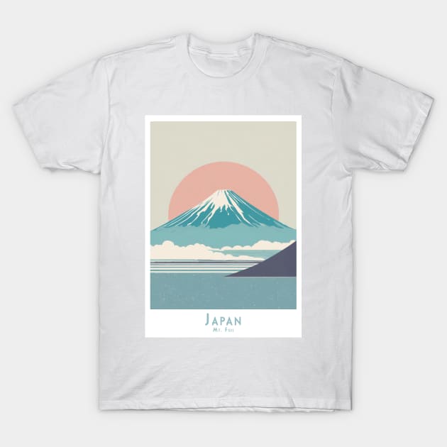 Tranquil Fuji - Sunrise Over Japan T-Shirt by POD24